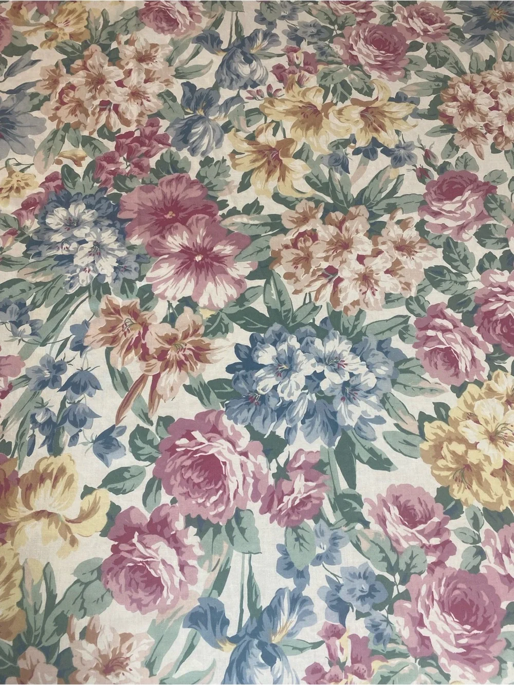 Vintage Springmaid Sheet and Pillow cases Floral Cottagecore